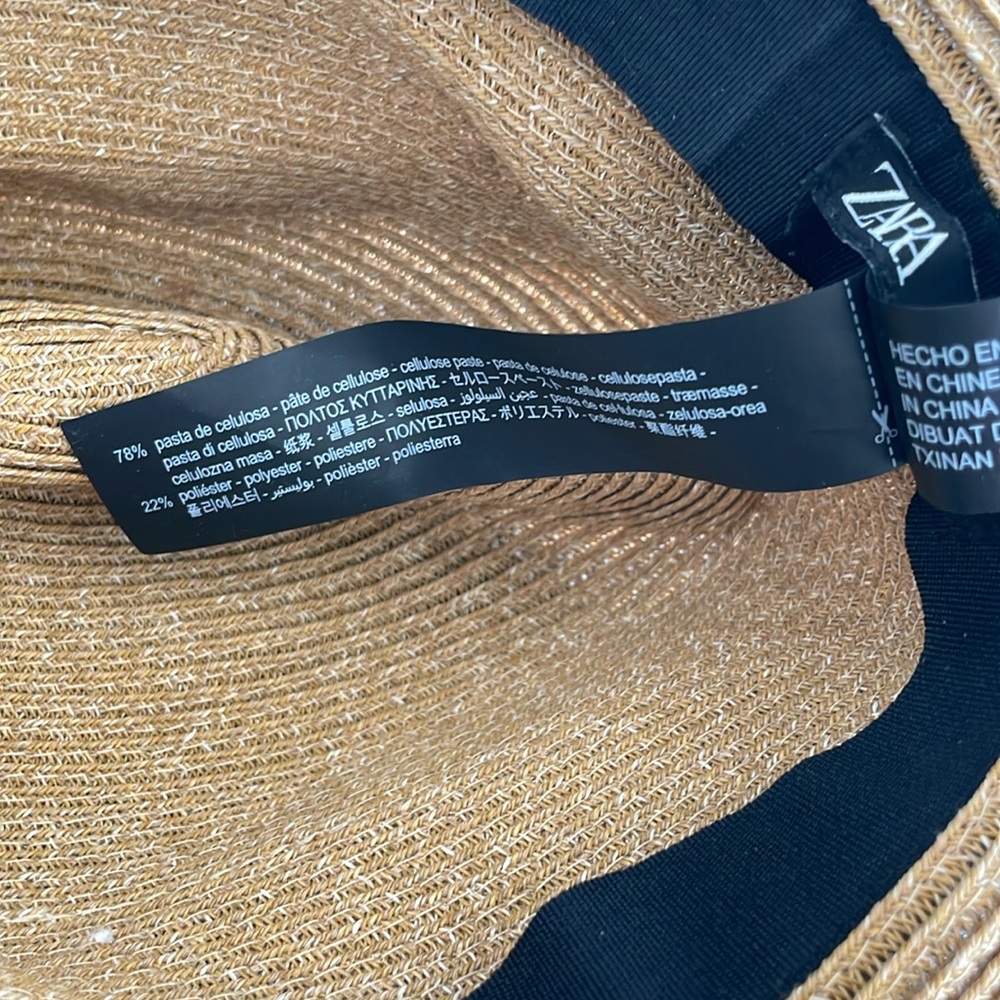 NWOT Zara Hat- band woven trim hat - Picture 11 of 11
